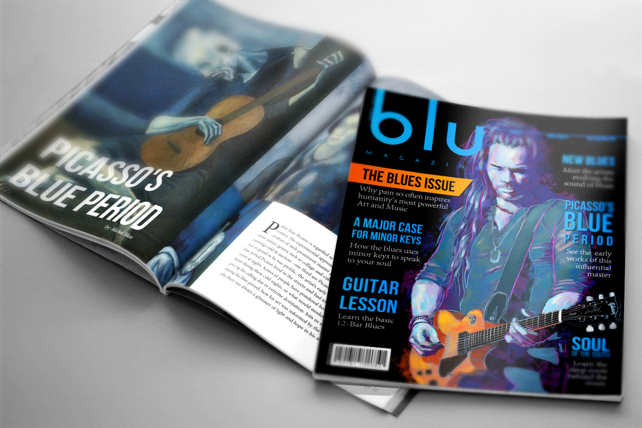 Blu Magazine Music Mockup