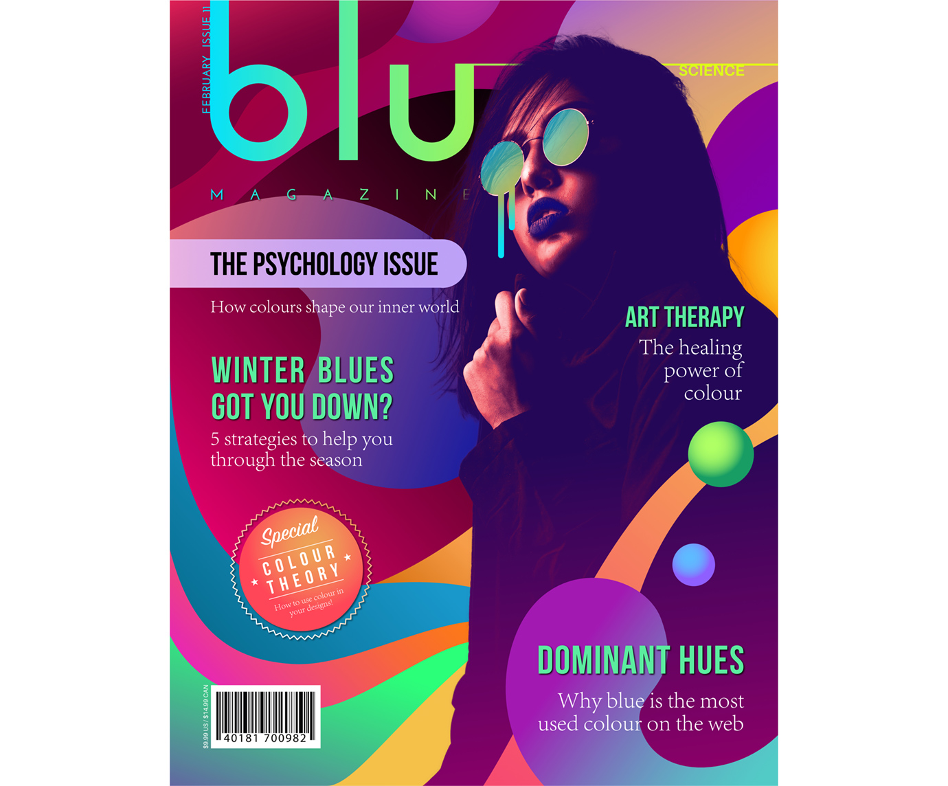 Blu Magazine Colour Issue Cover